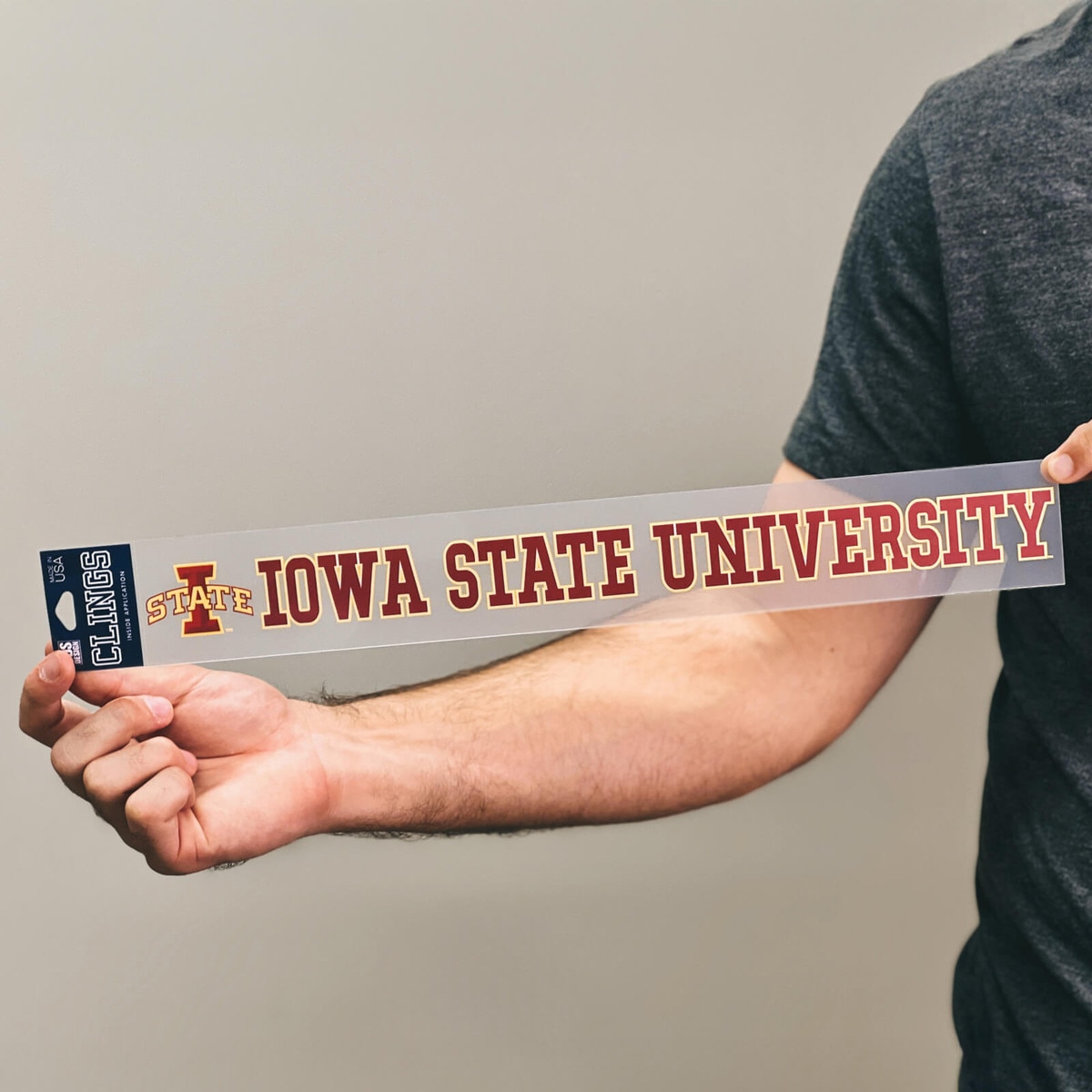 I-State Iowa State University Sticky Cling (16"x3")